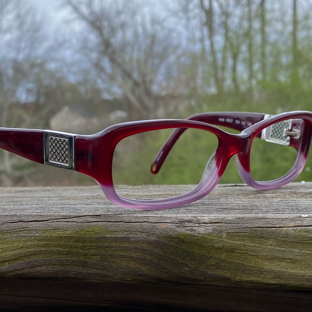 Nine West eyeglasses Feisty Red Pink Ombre Women's Frames 55[]16 130